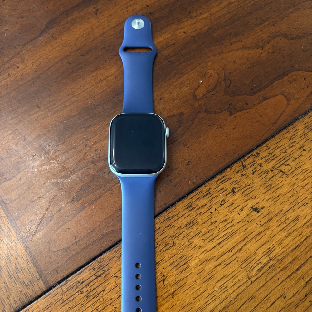 Apple Smartwatch with Blue Band